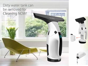 Nettoyeur de vitres électrique sans fil le plus vendu, aspiration de 12 mBar, autonomie de 40 minutes, nettoyage automatique, étanche IPX4 - Product Image 6