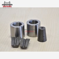 Câble torsadé en PC de 7 mm 6 mm 4 mm 8 mm 9 mm, cale d'ancrage, barillets et cales d'ancrage pour câbles précontraints, 2 pièces