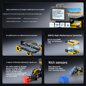 Robot intelligente Hiwonder <span class=keywords><strong>miniAuto</strong></span> Pro Esp32 con visione AI e controllo vocale, braccio robotico per la manipolazione e programmazione Python - Product Image 3