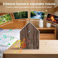 Boîte à sons d'oiseaux décorative personnalisée Sons de la nature avec détecteur de mouvement Haut-parleurs relaxants