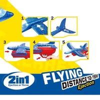 Jouet lanceur d'avion en plastique avec lumière, jeu de tir d'intérieur pour garçons, SAMLOK SL335964, cadeau pour enfants