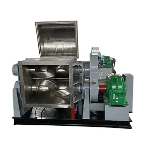 Banbury Rubber Internal Double Arm Sigma Kneader Mixer Kneading Mixing Equipment Machine for Color Black Clay Space Sand