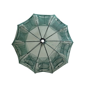 Cage de crabe de piège de pêche d'aquaculture de HDPE PE pour le poisson de <span class=keywords><strong>crevette</strong></span> avec le cadre en acier disponible - Product Image 1