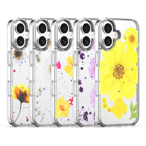 เคสโ<span class=keywords><strong>ท</strong></span>รศัพ<span class=keywords><strong>ท</strong></span>์มือถือกันกระแ<span class=keywords><strong>ท</strong></span>กแบบกำหนดเอง ลายดอกไม้ 3 มิติ เคลือบอีพ็อกซี่ ฝาหลังอะคริลิกแข็ง สำหรับ iPhone 17 16 15 14 Pro Max 17Air - Product Image 6