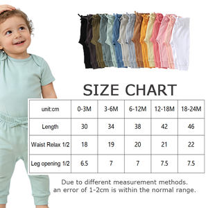 Pantalons pour bébés en coton biologique en gros, pantalons-couches pour bébés de 0 à 24 <span class=keywords><strong>mois</strong></span>, pantalons pour filles et garçons - Product Image 5