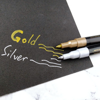 Touchfive — marqueur métallique à pointe extra fine, paquet de 12 couleurs, stylo marqueur, ensemble de couleurs, dessin, ligne artistique, stylos à encre acrylique japonaise