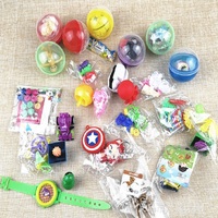 Capsules en plastique colorées pour macaron, pièces de 5cm de diamètre, avec jouets à l'intérieur, pour distributeur de machine, comme cadeau pour enfants