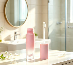 Custom Private Label Luxury Empty Gradient Pink Green Yellow <b>Lip</b> <b>Gloss</b> Frosted Tubes With Wand Brush - Product Image 6