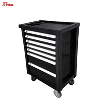 RTTOOL Armoire à outils mobile 181 pièces avec kit d'outils complet, tiroirs métalliques pour atelier et réparation