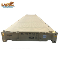Plateforme de chargement de conteneurs en bois robuste de 40 pieds (12 mètres) de long, pour conteneurs de 40 pieds, à Tianjin Qingdao