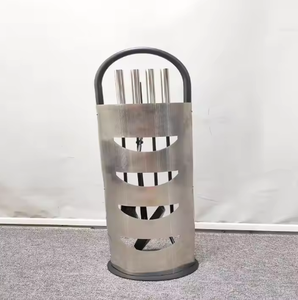 Métal noir Simple multi-fonction foyer brosse pelle porte-pince <span class=keywords><strong>cheminée</strong></span> 4 pièces ensemble d'outils de <span class=keywords><strong>nettoyage</strong></span> - Product Image 4