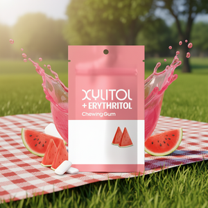 Vente en gros de <span class=keywords><strong>chewing</strong></span>-<span class=keywords><strong>gum</strong></span> halal sain <span class=keywords><strong>sans</strong></span> <span class=keywords><strong>sucre</strong></span> à l'<span class=keywords><strong>xylitol</strong></span> et à l'érythritol, saveur pastèque, pour l'hygiène bucco-dentaire et une haleine fraîche - Product Image 3