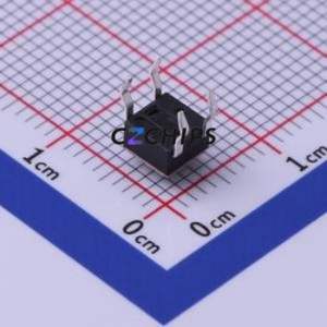 TC-1109-B-A Tactile Switch Through hole-4P,4.5x4.5mm Switch Single Pole Single Throw Round Button 1.6N Through Hole - Product Image 2
