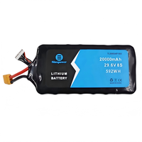 Paquete de Baterías de Estado Sólido Sinxpower 8S4P INR21700 29.6V 20000mah P50B 50S 10C, Tasa de Descarga de 800 Ciclos, 13-17 Pulgadas FPV, 12 Meses