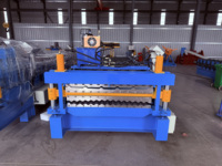 Máquina Formadora de Paneles para Techos IBR de Sudáfrica, Máquina para Fabricar Tejas Metálicas Laminadas con Película Corrugada de Zinc