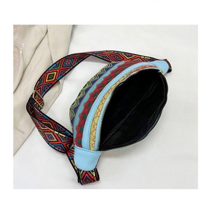 Wholesale Women Ethnic Style Shoulder Bag Adjustable Strap Canvas Fringe Women's Chest Bags - Product Image 2