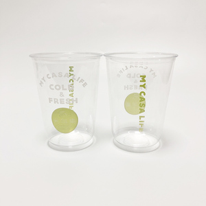 Wegwerp single wall bekers van PET-<span class=keywords><strong>plastic</strong></span> met aangepast logo, bedrukt voor <span class=keywords><strong>milk</strong></span> <span class=keywords><strong>tea</strong></span> & smoothies - Product Image 4