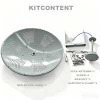 Waterdichte krachtige 2.4GHz/5GHz dual polarisatie 4K tv-antenne universele draadloze ontvanger voor caravan, vrachtwagen, smart digital