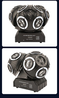 HONGHE Nouveau style 3 lampes à boule disco DMX à trois bras 12 pièces 10W LED Moving Head Lights Party Lights Laser Stage Light Disco