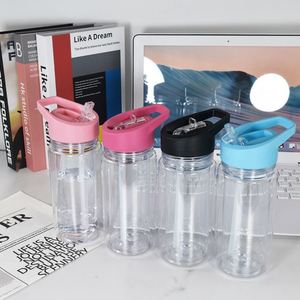 Gobelet à paille pour enfants à double paroi de 300 ml avec poignée, pré-percé pour la création de globes de neige à paillettes, léger, portable et anti-fuite - Product Image 6