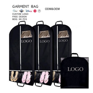 Bolsa de traje plegable reutilizable no tejida personalizada del fabricante, bolsa de ropa de almacenamiento de traje de moda, embalaje para viaje de negocios - Product Image 4