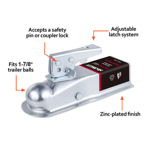 Acoplador <span class=keywords><strong>de</strong></span> <span class=keywords><strong>remolque</strong></span>, venta al por mayor, <span class=keywords><strong>Bola</strong></span> <span class=keywords><strong>de</strong></span> 1-7/8 pulgadas, ancho <span class=keywords><strong>de</strong></span> 2 pulgadas, 2000 libras, acoplador recto <span class=keywords><strong>de</strong></span> <span class=keywords><strong>remolque</strong></span>, acoplamiento <span class=keywords><strong>de</strong></span> <span class=keywords><strong>remolque</strong></span> # 1BJY-TC-01Z - Product Image 3