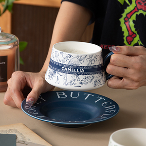 French Luxury Vintage Painting 270Ml Afternoon Tea <b>Cup</b> Set <b>Ceramic</b> Coffee <b>Cup</b> Saucer Set Coffee Mugs Set - Product Image 5