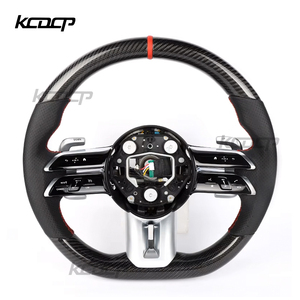 <span class=keywords><strong>Volant</strong></span> en fibre de carbone compatible avec Mercedes Benz AMG GT W205 W204 C63 G63 W213 W223 W206 G500 A45 GLA45 E63 G65 C190 X190 X290 - Product Image 1