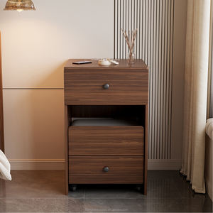 현대 럭셔리 여자 탈의실 LED 조명 화장대 거울 튼튼한 나무 패널 드레서 보관 기능 풍부한 디자인 nightstands - Product Image 6