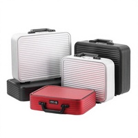 Valise de voyage en alliage d'aluminium avec roulettes, cadre en aluminium, étanche, antivol, poignée rigide, sac pour ordinateur portable et documents professionnels