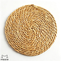 Tapis à gratter pour chat en jacinthe d'eau naturelle tressée à la main, tapis de repos pour chat antidérapant, jouet de repos pour animaux de compagnie, vente en gros