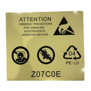 Película protectora antiestática, advertencia de protección contra arañazos y polvo, adhesivo acrílico Z07C0E Electronics - Product Image 1