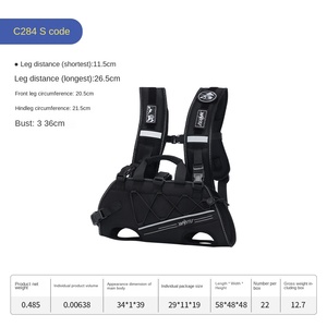 Yüksek Kaliteli Nefes Alabilen Taşınabilir 1680D Polyester Köpek Kaldırma Tasması Açık Hava Köpek Taşıma Sırt Çantası Farklı Boyutlarda - Product Image 6