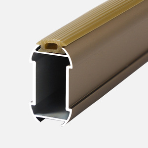 Aluminum Alloy <b>Wardrobe</b> <b>Hanging</b> Rod 0.8mm 1.0mm 1.2mm Thickness Wall Mount Non Detachable Modern Simple Design - Product Image 1