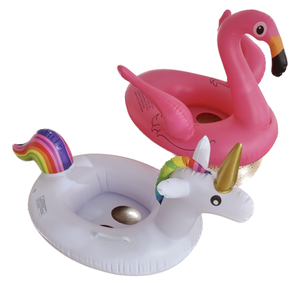 Siège de bain gonflable en PVC épaissi Flamingo Unicorn <span class=keywords><strong>pour</strong></span> bébés et enfants, forme originale - Product Image 1