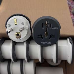 Merkan <b>Plug</b> 605 Universal <b>Adapter</b> European British German Standard 230V Plastic With Grounding - Product Image 4