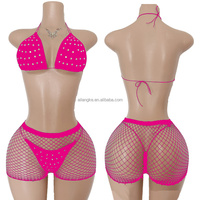 Vadulyer Source Usine Vente en gros Hot Picks personnalisés Rhinestone Vêtements de danse exotique Vêtements de strip-teaseuse Grande taille