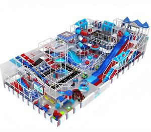Aire de jeux intérieure commerciale pour enfants et adultes avec toboggan, équipement de parc d'attractions souple et d'aventure - Product Image 2