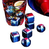 Accessoires de bar : Glaçons réutilisables en acier inoxydable, pierres à whisky pour rafraîchir le whisky