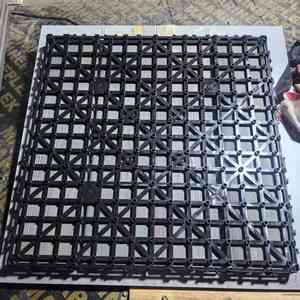 Dalles de terrasse extérieures modernes à poser soi-même, imperméables, en plastique modifié, finition grain de bois, pour jardins, parcs et balcons - Product Image 5