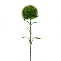 Fleurs artificielles de carnation verte hautement réalistes, fausses plantes vertes, décorations de dianthus pour plantes d'intérieur et de table