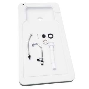 Table pliante portable DB pour extérieur avec évier et robinet, structure en plastique et métal, design minimaliste pour usage en cour - Product Image 4