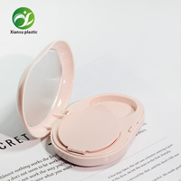 Étui compact pour fond de teint crème à double compartiment avec miroir et support pour éponge, conteneur de maquillage portable pour coussin d'air
