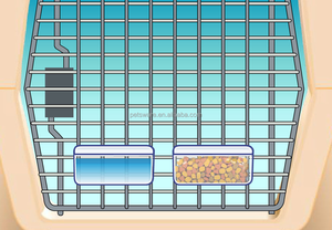 Crochet anti-déversement sur les bols d'eau en plastique pour animaux de compagnie caisse pour animaux de compagnie bols suspendus boisson bol d'eau facile à monter pour les cages en fil - Product Image 6