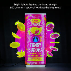 Espositore per Poster con Cornice in Alluminio e LED Neon, Retroilluminato, Montaggio <span class=keywords><strong>a</strong></span> <span class=keywords><strong>Parete</strong></span>, Facile da Montare, per Interni, con Telecomando - Product Image 4