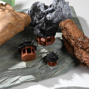Snelle verzending Penjing nep bergwaterland aquariumdecoratie klein beeldje voor tuin studie paviljoen viskom ornament - Product Image 2