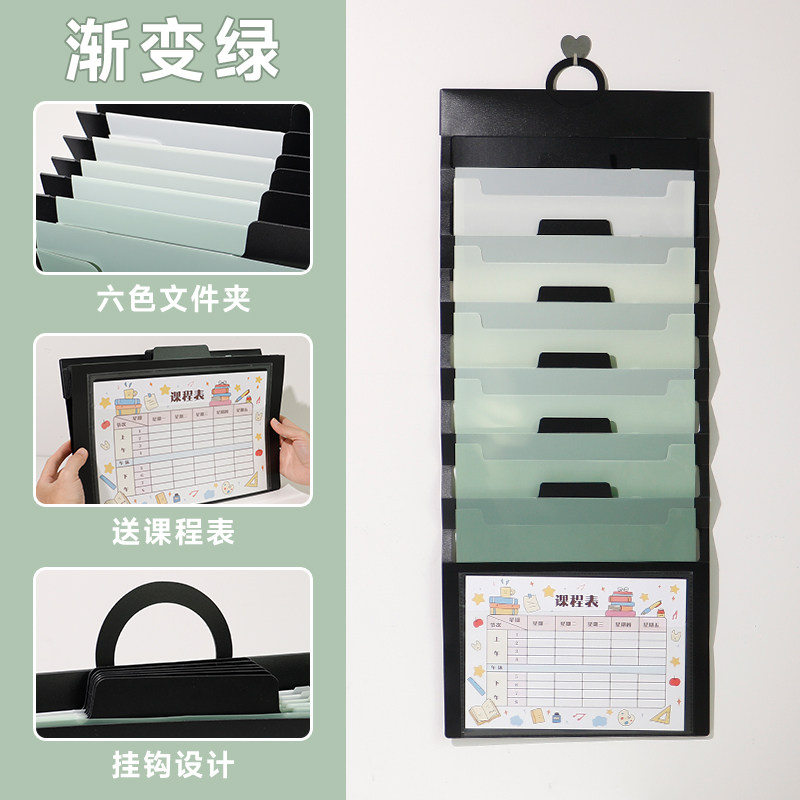 Bolsa de prueba colgante - Verde degradado