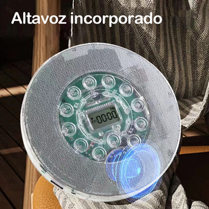 Reproductor <span class=keywords><strong>de</strong></span> <span class=keywords><strong>CD</strong></span> portátil transparente, reproductor <span class=keywords><strong>de</strong></span> música, grabadora <span class=keywords><strong>de</strong></span> Audio <span class=keywords><strong>de</strong></span> un toque, repetidor <span class=keywords><strong>de</strong></span> MP3 <span class=keywords><strong>en</strong></span> inglés para el hogar, reproductor <span class=keywords><strong>de</strong></span> música BT - Product Image 3
