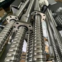 Ball Screw SFU1610 16mm 10mm Lead dengan Pemesinan Ujung, Panjang Sesuai Pesanan untuk Mesin CNC, Layanan OEM, Mur Preload
