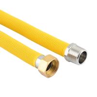 Tuyau flexible en acier inoxydable, conduit métallique ondulé avec raccords